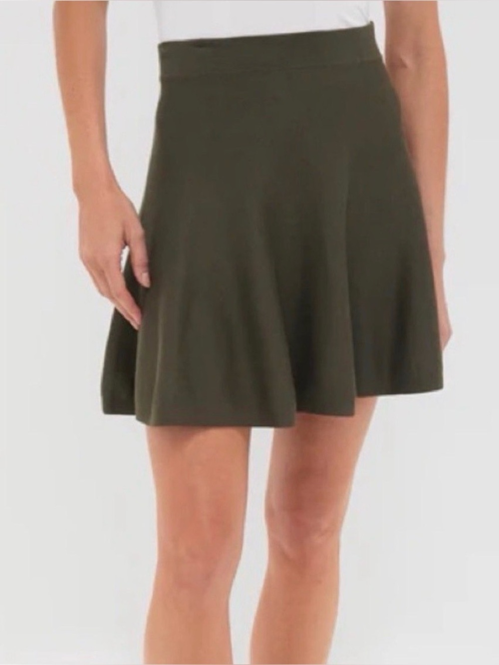 Hyacinth House NWT Olive Connie Knit Mini Skirt size XXS